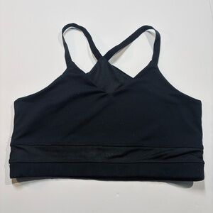 Pure Barre Low Impact Sports Bra Black No Tag See Measurements